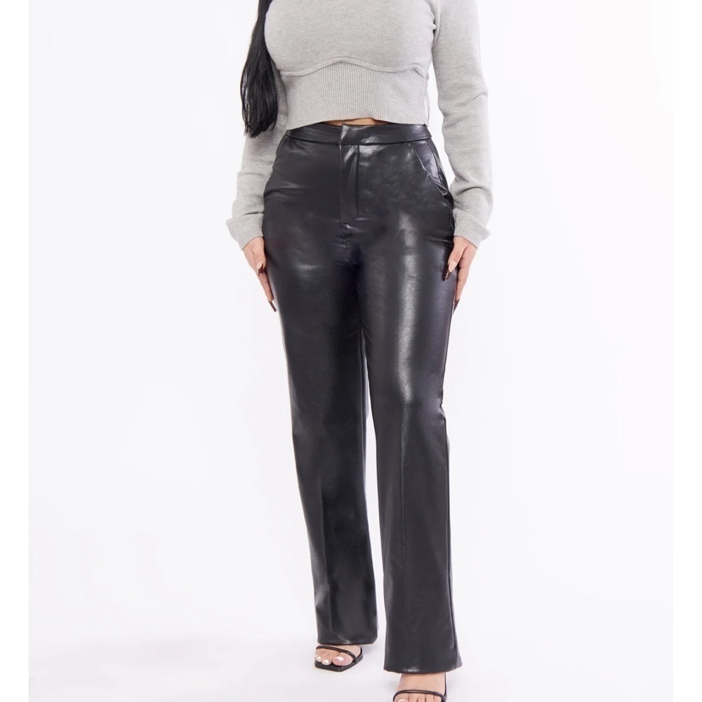 Boom Boom Jeans Vegan Leather Trouser - S